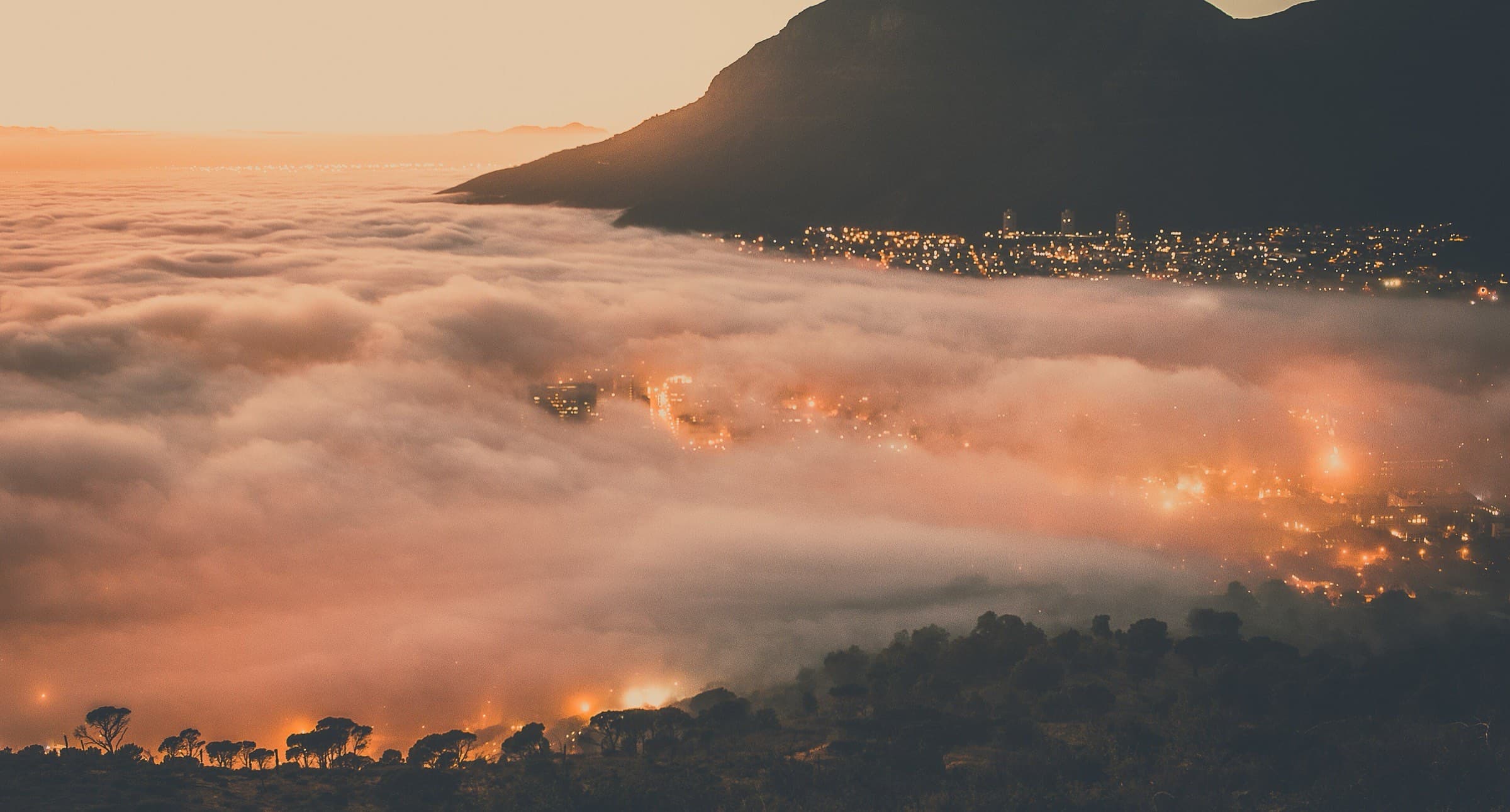 Cape Town under low cloud